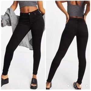 Topshop Moto Leigh jeans black sz28